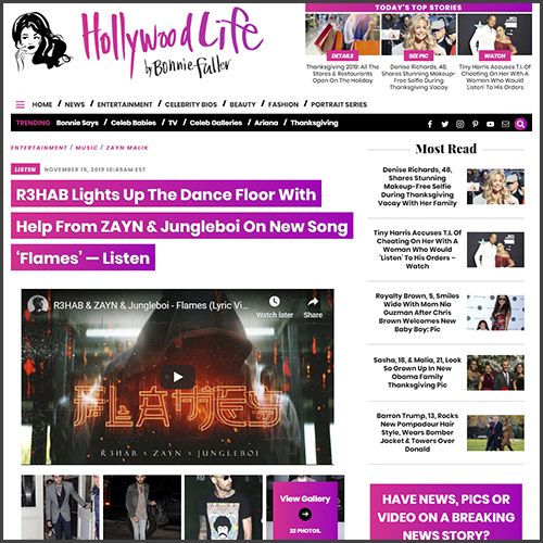 R3HAB, Hollywood Life, News