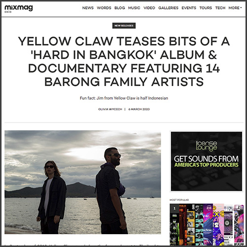 Yellow Claw, Mixmag asia, News