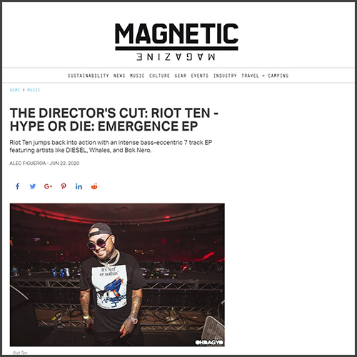 Magnetic magazine, Riot Ten, emergence ep, News