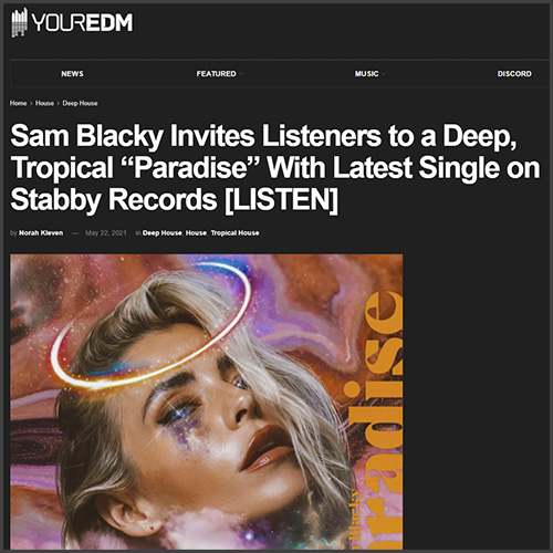 Sam Blacky, Stabby Records, Your Edm, News