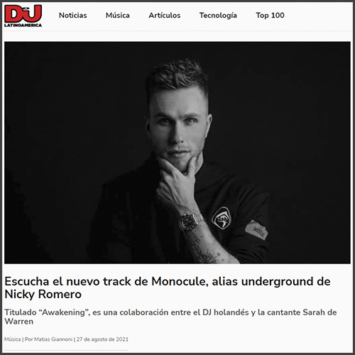 Nicky Romero, DJ Mag LA, News