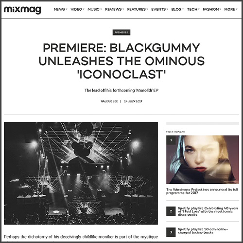 Mixmag, BlackGummy, mau5trap, News