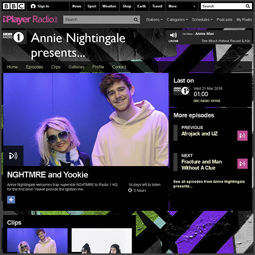 NGHTMRE, BBC, Annie Nightingale, Interview, News