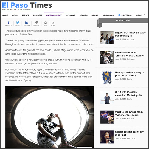 Riot Ten, El Paso Times, News