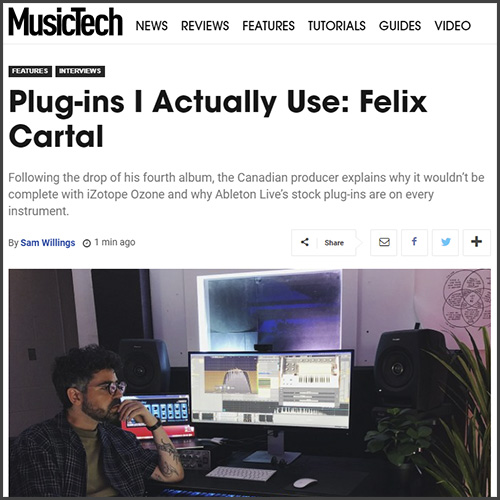Felix Cartal, MusicTech, News