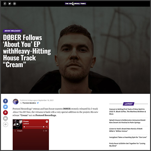 Dober, protocol recordings, The Nocturnal Times, News
