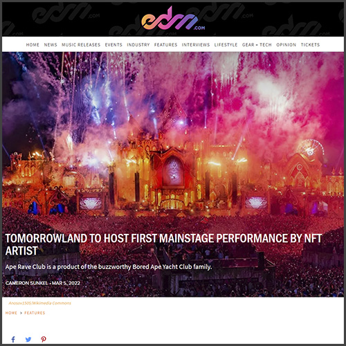 Tomorrowland, Ape Rave Club, NFT, edm.com, News