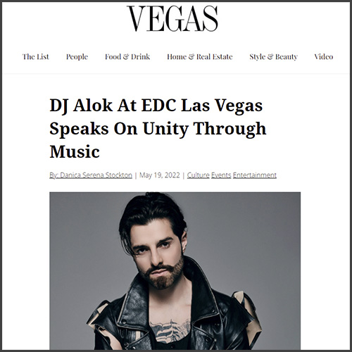 Alok, Vegas Magazine, News