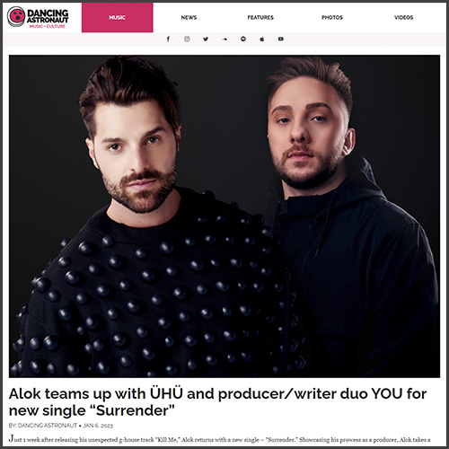 Alok, UHU, Dancing Astronaut, News