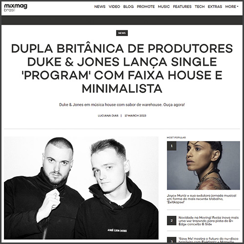 Duke & Jones, Mixmag Brasil, News