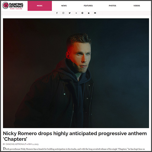 Nicky Romero, Dancing Astronaut, News