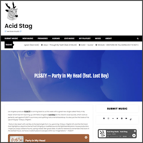 PLS&TY, Acid Stag, News