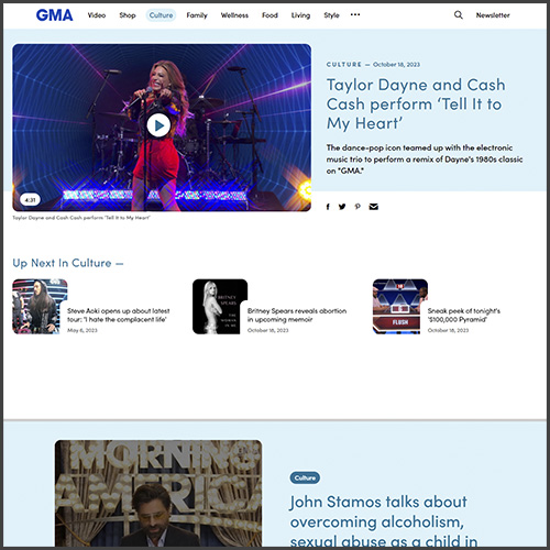 Cash Cash, Taylor Dayne, GMA, Good Morning America, News