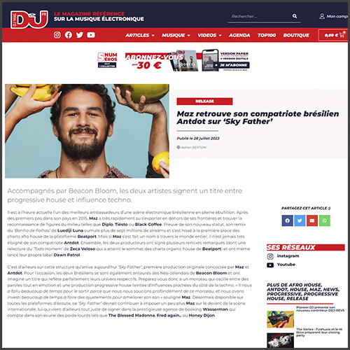 Maz, DJ Mag France, News