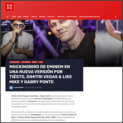 Tiësto, Dimitri Vegas & Like Mike, Gabry Ponte, EMPO, News