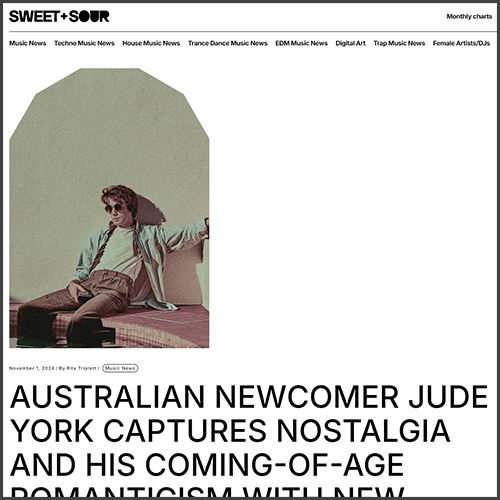 Jude York, Sweet+sour, News