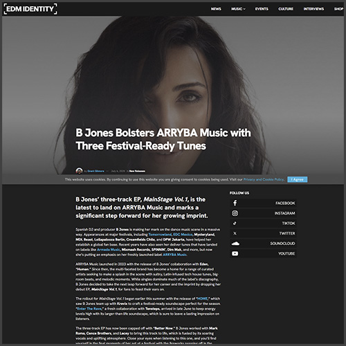 bjonesedmidentity B Jones, edm identity, News