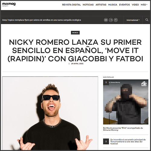 nickyromeromixmaglatinoamerica Nicky Romero, Mixmag latinoamerica, News