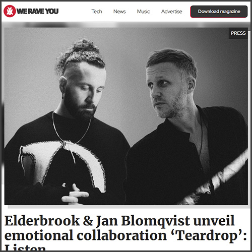 elderbrookjanblomqvistweraveyou Elderbrook, Jan Blomqvist, We Rave You, News