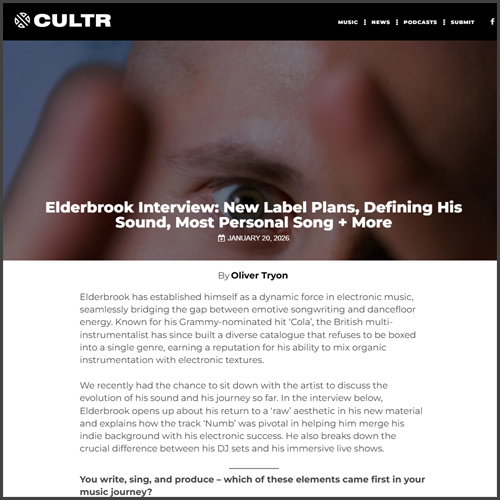 Elderbrook, Cultr, news