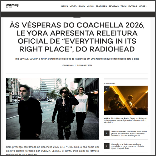 Le Yora, Mixmag Brasil, News