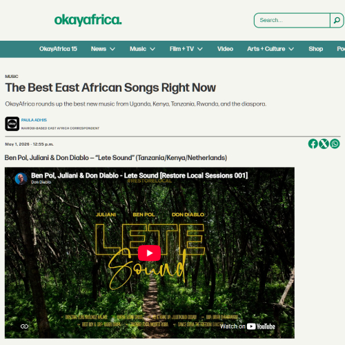 Don Diablo, Ben Pol, Juliani, okayafrica, News