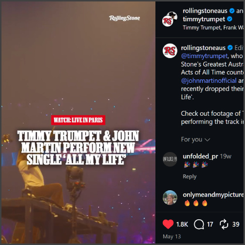 timmytrumpetrollingstoneaustralia