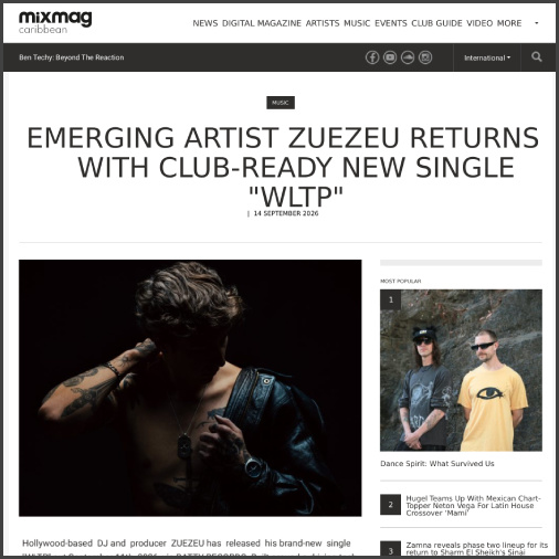 zuezeuwltpmixmagcaribbean Zuezeu, mixmag carribean, News